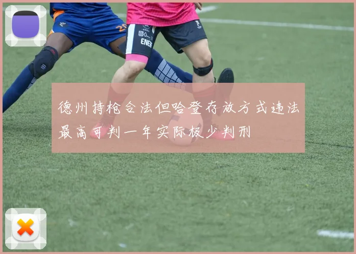 德州持枪合法但哈登存放方式违法最高可判一年实际极少判刑